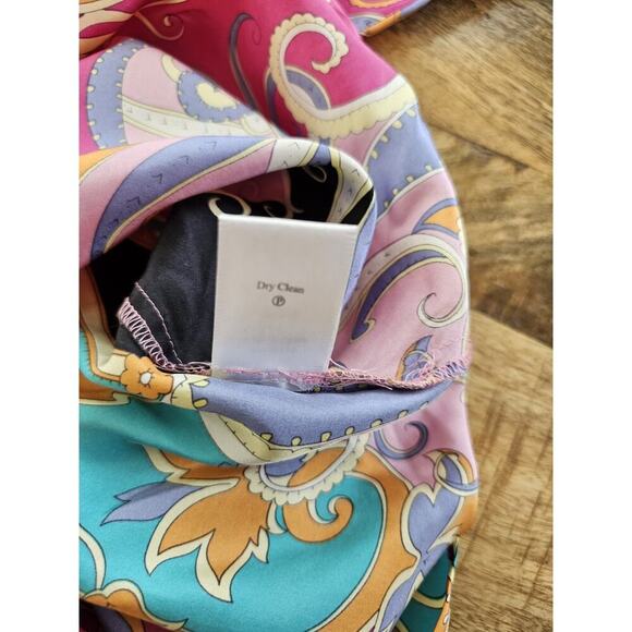 Coldwater Creek 100% Paisley Wave Tunic Blouse Women's S NWT - Picture 5 of 9